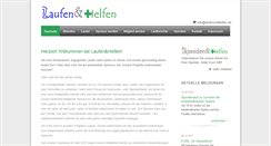 Desktop Screenshot of laufenundhelfen.de